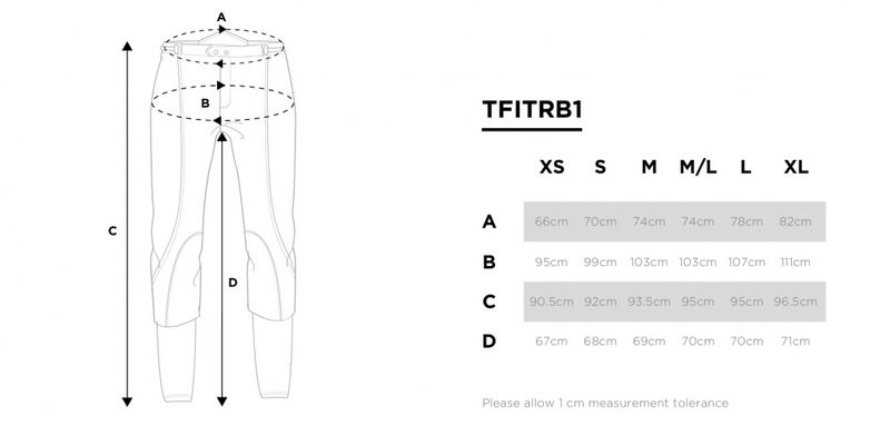  Techfit Race Breeches with Black Elastic Leg Bottom