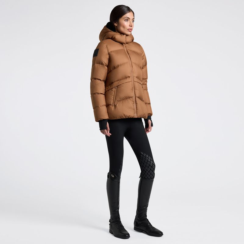 Cavalleria Toscana Women's Padded Nylon Hooded Jacket
