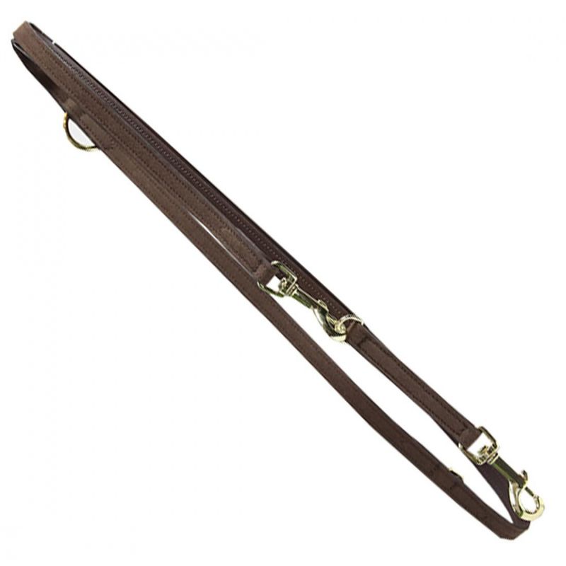 Kentucky Dog Lead Leather Velvet 2m