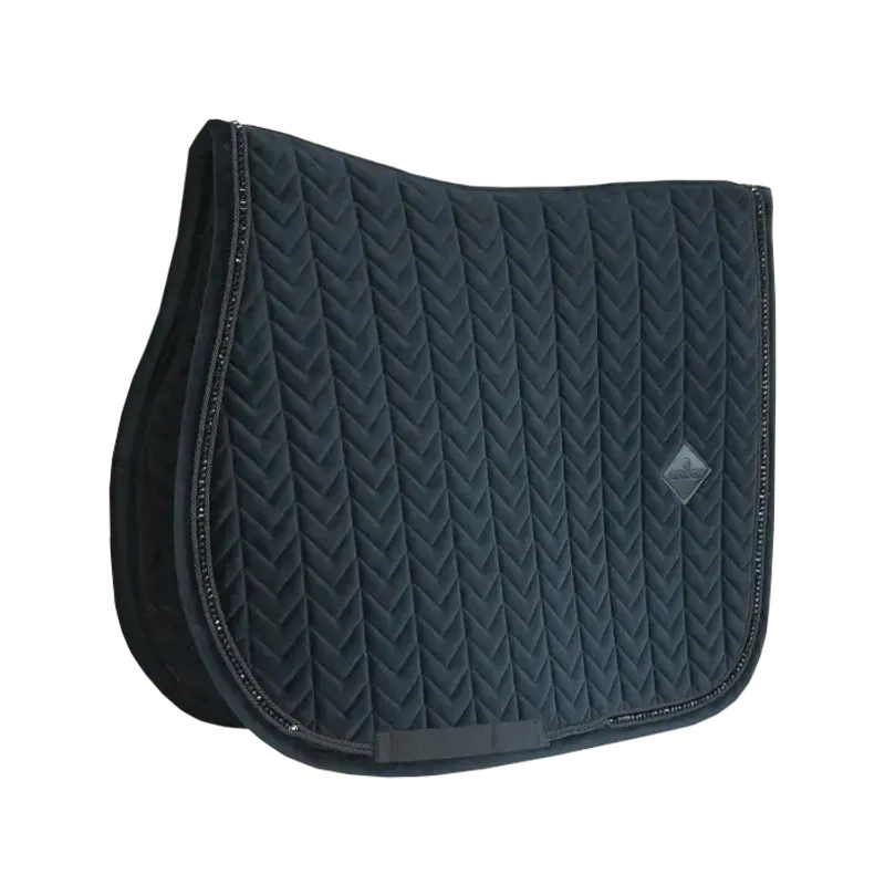 Kentucky Saddle Pad Velvet Pearls SJ - BLACK