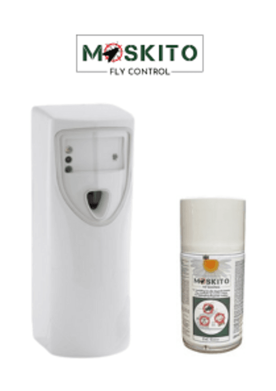 Moskito Fly Control dispenser med 6 stk. refiler