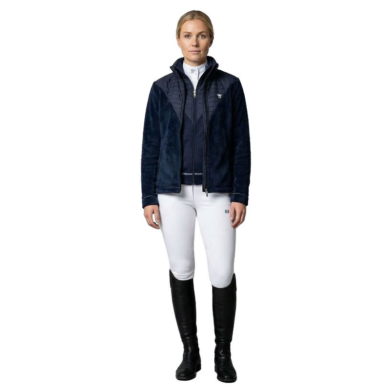 VICTORIA Ladies Ladies Coral Fleece Jacket Navy (Black Iris)