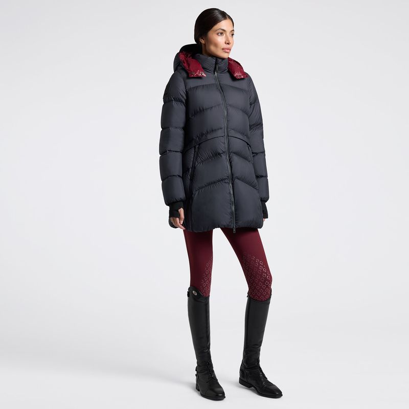 Cavalleria Toscana Women's Long Padded Down Jacket in Nylon with Hood