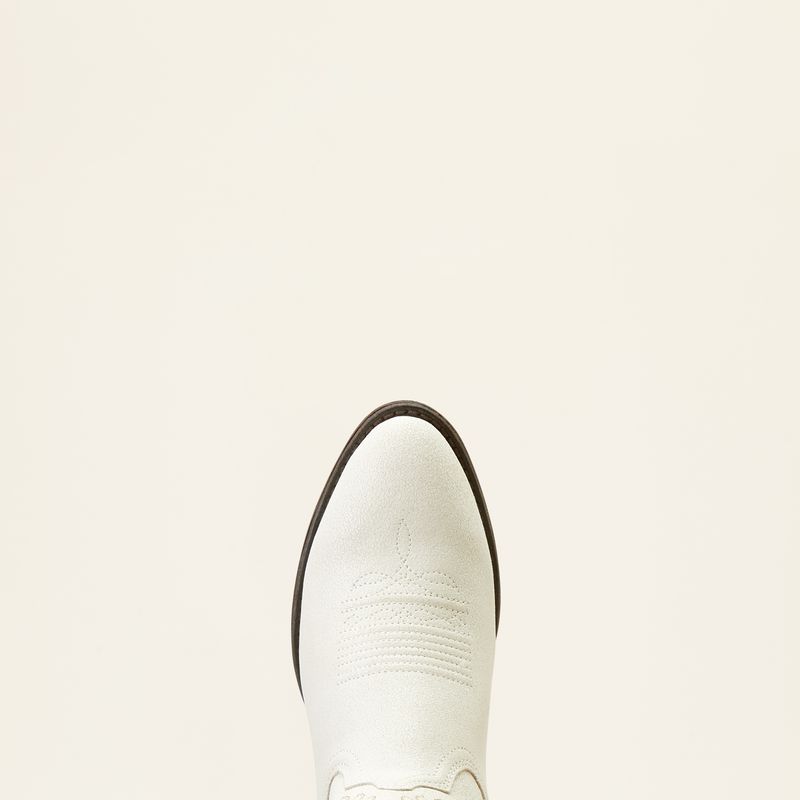 WMS HERITAGE R TOE WESTERN BOOT - IVORY
