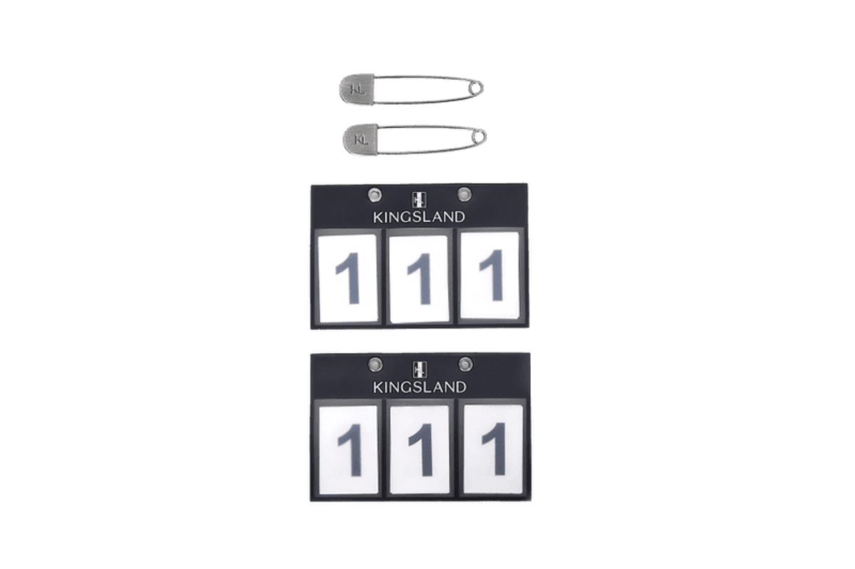 Kingsland 3-pocket nummerplater, 2 pk. 
