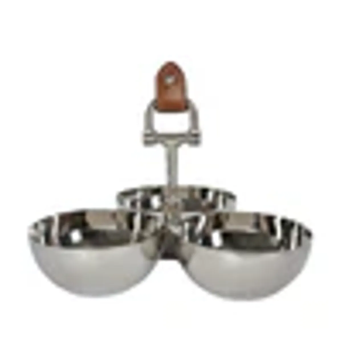 ADAMSBRO TRIPLE NUT BOWL SILVER