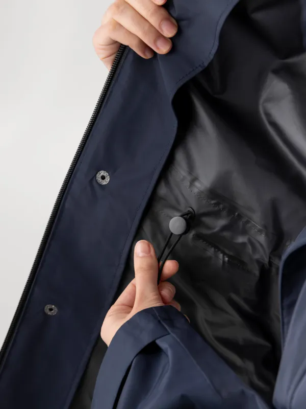 Equiline REVEK - blue unisex waterproof jacket, CORE