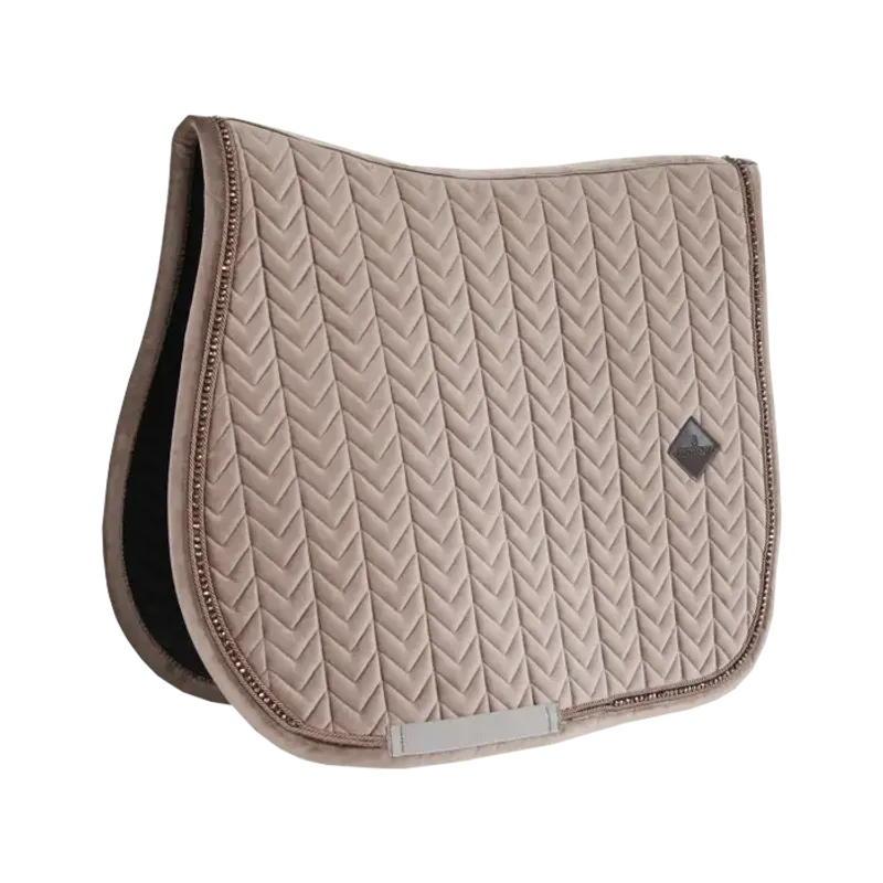 Kentucky Saddle Pad Velvet Pearls SJ - BEIGE