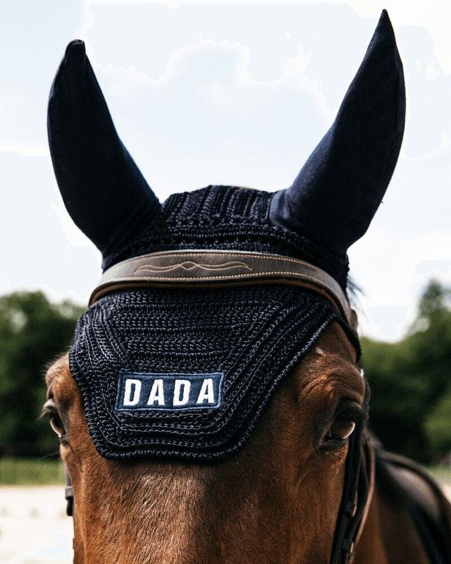 Polias Navy - Ear bonnet for horse