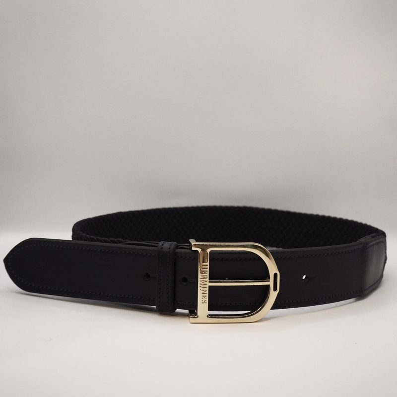 Hermines CLASSIC – Stretch Leather Belt Blue