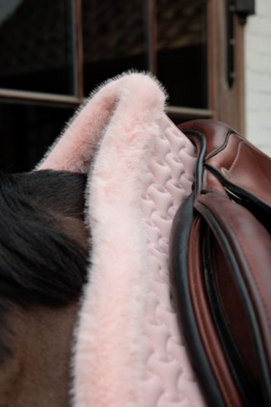 Kentucky Saddle Pad Fake Fur Plaited Quilt Jumping