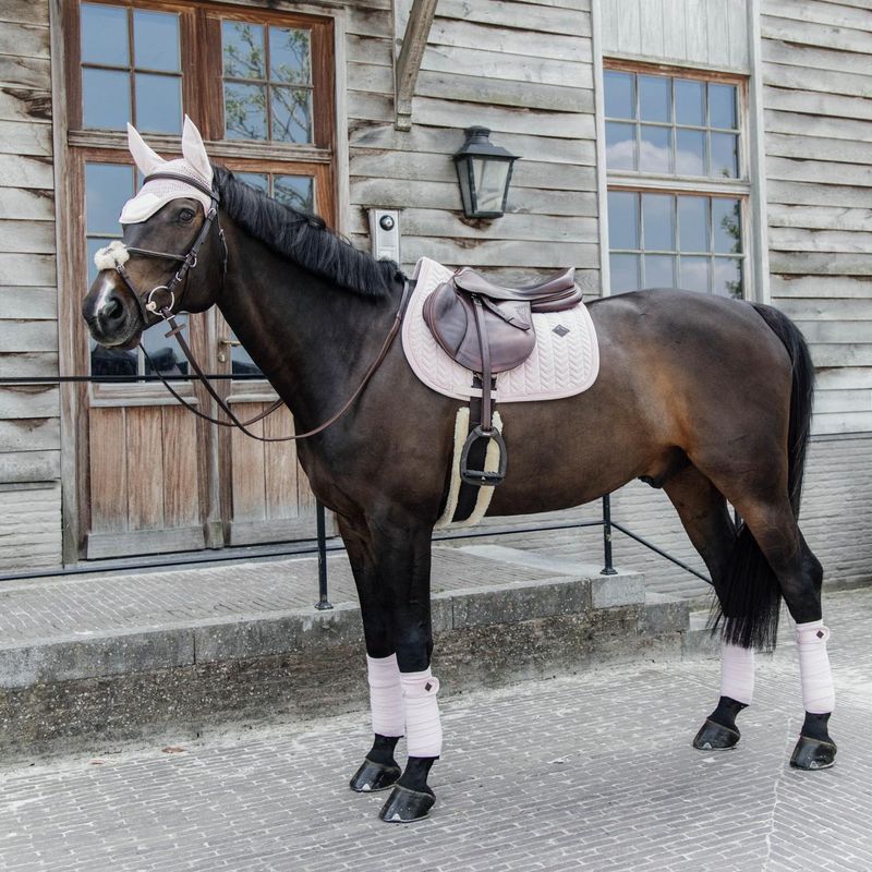 Kentucky Saddle Pad Velvet Pearls SJ -SOFT ROSE