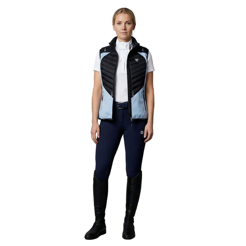GREEN PARK Ladies Ladies Hybrid Bodywarmer Spring Crocus - Pacid Blue