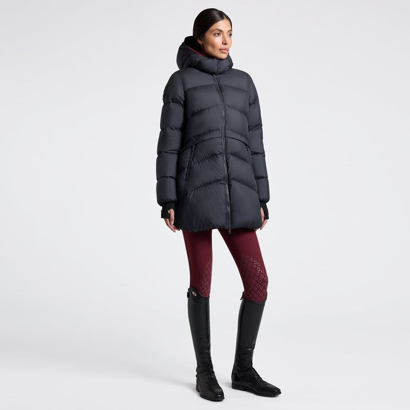 Cavalleria Toscana Women's Long Padded Down Jacket in Nylon with Hood