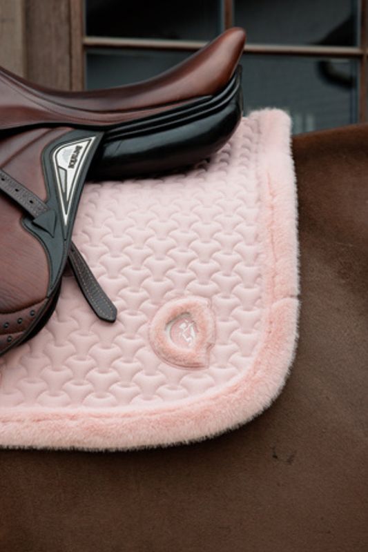 Kentucky Saddle Pad Fake Fur Plaited Quilt Jumping
