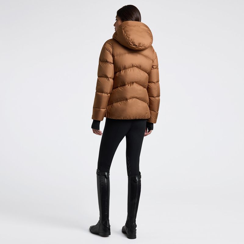 Cavalleria Toscana Women's Padded Nylon Hooded Jacket