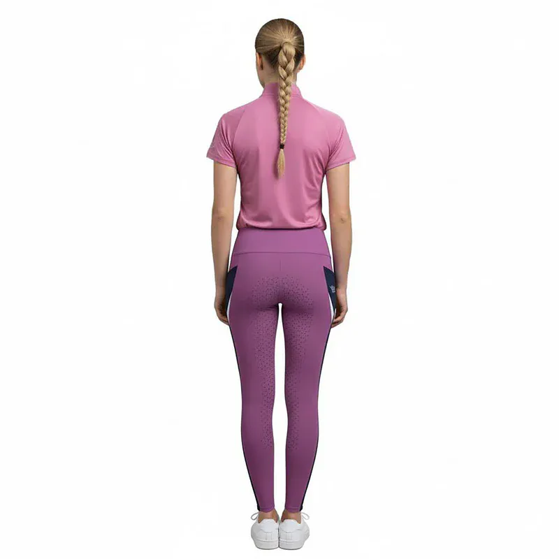 BRIDGE Ladies FG Color Blocks Riding Thights  (Pink)
